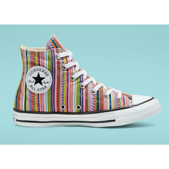 Converse Other - Chuck Taylor Converse Summer Stripes High Top Shoe